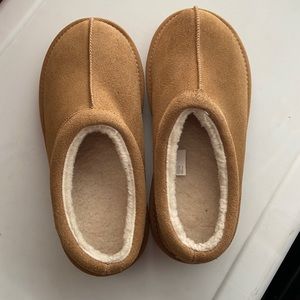 Stars Above Suede Clog Slippers